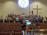 CD Recording crew and chorus