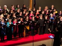 Choir performing