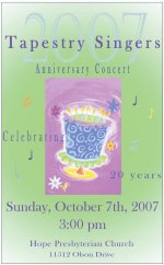 Anniversary Concert Program Cover